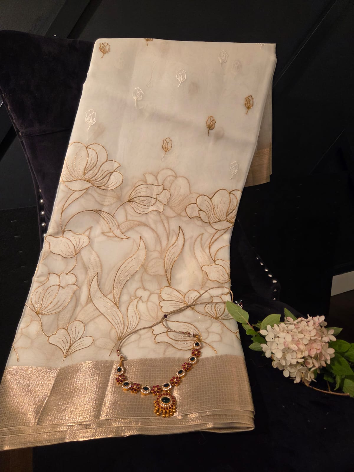 White Applique